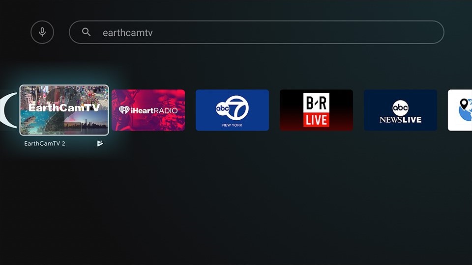 Picture of Android TV search